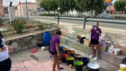 arte infantil llena de color las calles de Coreses _5