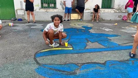 arte infantil llena de color las calles de Coreses _36
