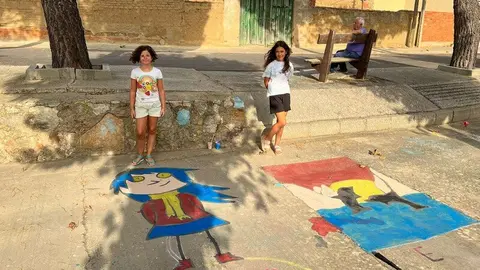 arte infantil llena de color las calles de Coreses _41