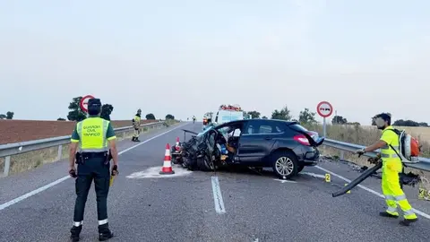 colisión múltiple en la N122 (2)