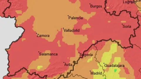 Zamora nivel extremo altas temperaturas