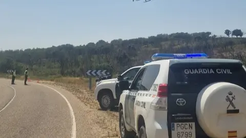 Equipos de la Gaurdia Civil en el lugar