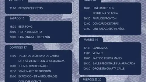 Fiestas de Palazuelo de Sayago