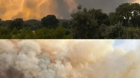 incendio Puercas y La Carballeda