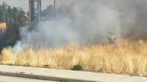 incendio en la torre de telefonia de Zamora (1)
