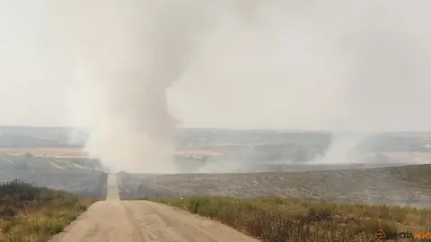 La UME actúa frente a los incendios que asolan Zamora