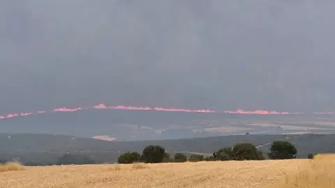 Incendio de Puercas desde Valer