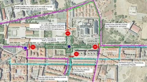 Nuevos cortes de tráfico en la Avenida Requejo por las obras de humanización