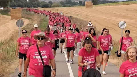 Paseo solidario Olmo de la Guareña-Vallesa- imagen de redes sociales