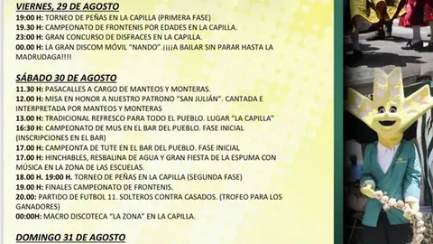 Cartel fiestas Videmala