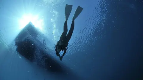 buceo imagen de archivo
