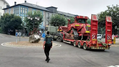 Ume bulldozer en galende