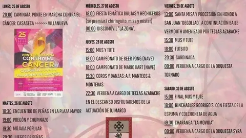 Cartel Fiestas Villanueva de Campeán