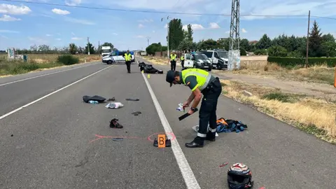 accidente, carretera CL-605