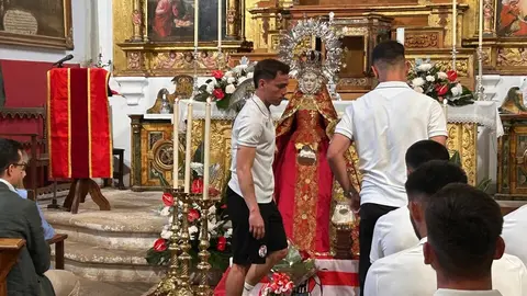 El Zamora CF se encomienda a la Virgen de la Concha