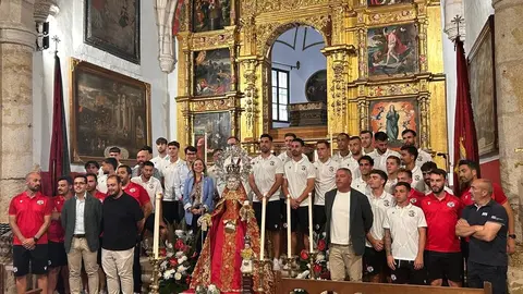 El Zamora CF se encomienda a la Virgen de la Concha