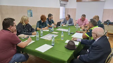 reunión de seguridad con el
Ayuntamiento de Carbajales de Alba