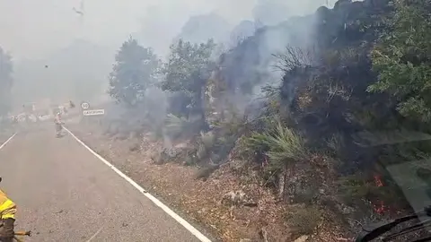 Incendio a las puertas de castromil