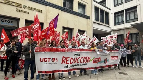 concentración por la reducción de la jornada laboral