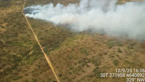 Incendio en Melgar de Tera- imagen Junta de Castilla y León 