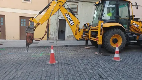 obras construcción de contenedores en Zamora