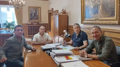 Javier Faúndez, junto con Carlos Martín, Ignacio Fernández y Emilio Ferndández