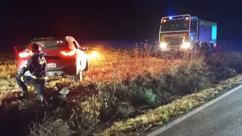 accidente de coche en Zamora