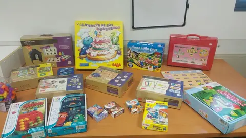Juegos comprados donativos AZADAHI Autismo Zamora