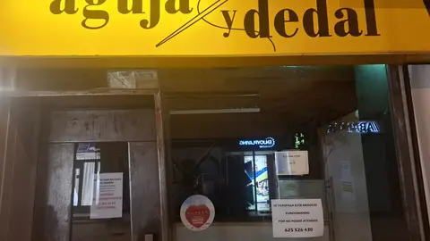 Aguja y Dedal negocio de Zamora