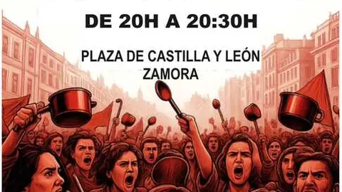Caceroladas por Palestina Zamora
