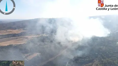 incendio San Martín del Terroso