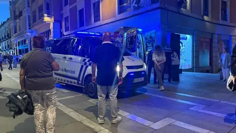 ambulancias en el centro de Zamora 