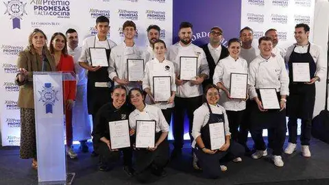 Jurado y finalistas de la anterior edición, XIII Premio Promesas de la alta cocina de Le Cordon Bleu Madrid.