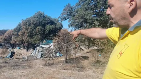 Isral muestra la bicicleta que se salvó del fuego
