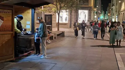 Puesto de castañas