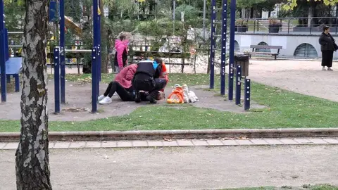 caida de una niña en un parque de Zamora