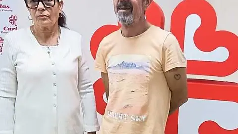 Francisco y Reina ponen rostro a la campaña de Cáritas en Zamora