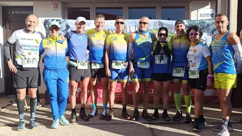 Participantes del club durante el VII Trail La Raya de Alcañices