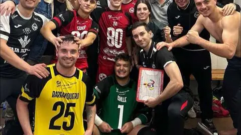 River Zamora FS tras la victoria ante el Pontevedra