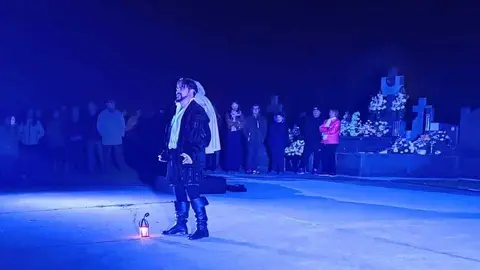 actuación Don Juan Tenorio en el cementerio de Zamora _2