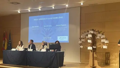 Aspace CyL y Cocemfe mesa debate accesibilidad personas con parálisis cerebral