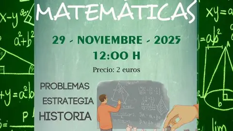 Cartel anunciador de la charla divulgativa