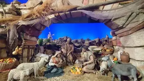 Belén navideño en la iglesia de la Magdalena. Imagen de archivo