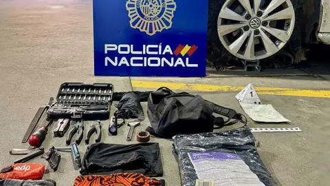 diferentes elementos robados