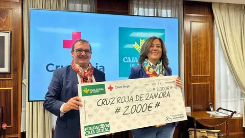 Cheque Dia Solidario Caja Rural y Cruz Roja Zamora