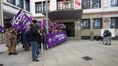 Concentración UGT y CCOO
