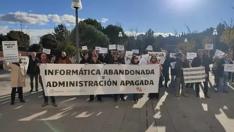 Protesta de los informáticosa