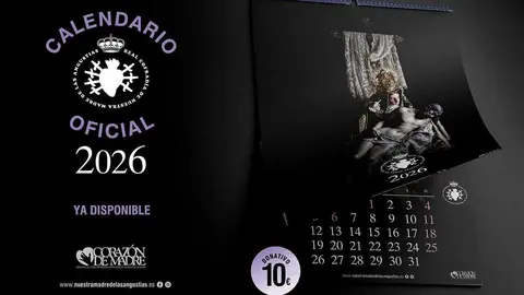 Calendario 2026 Real Cofradía de Nuestra Madre de las Angustias