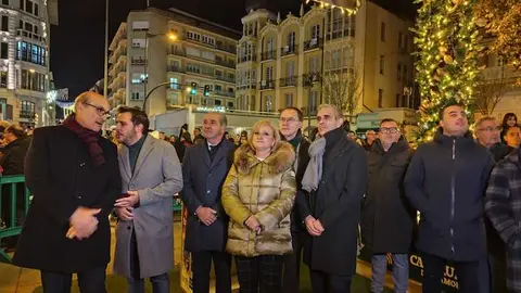 Leticia García en el encendido de luces de Zamora _2