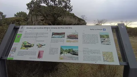 Panel explicativo en Pino del Oro1